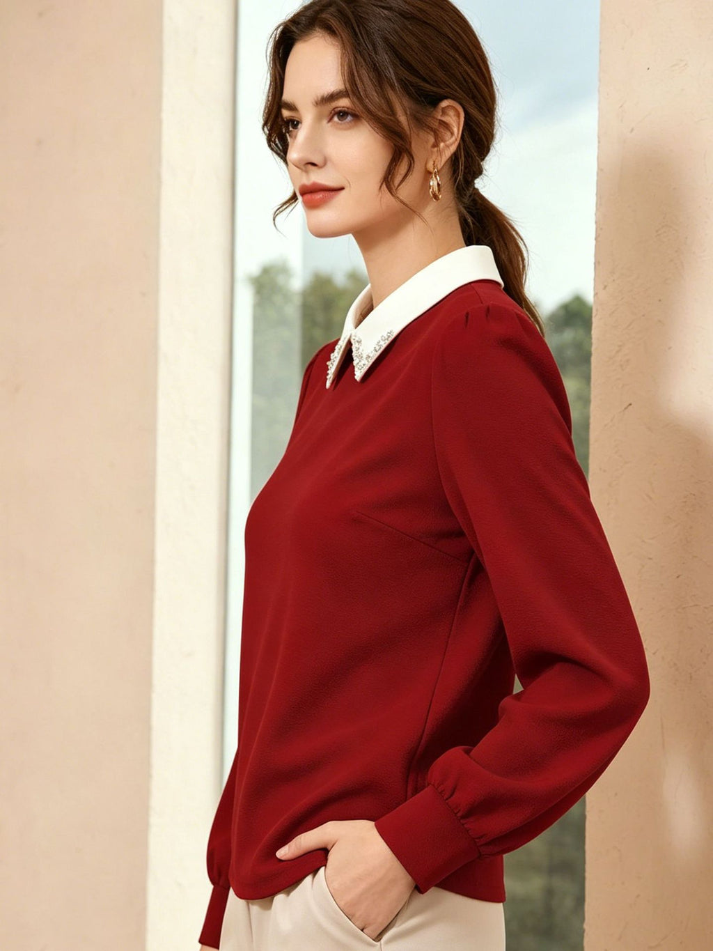 Elegant Long-Sleeve Blouse — product image 4