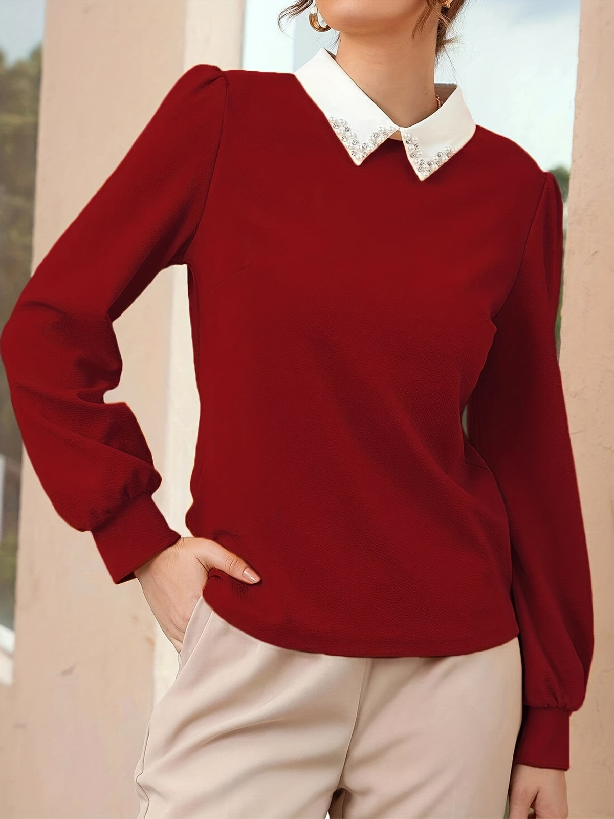 Elegant Long-Sleeve Blouse — product image 2