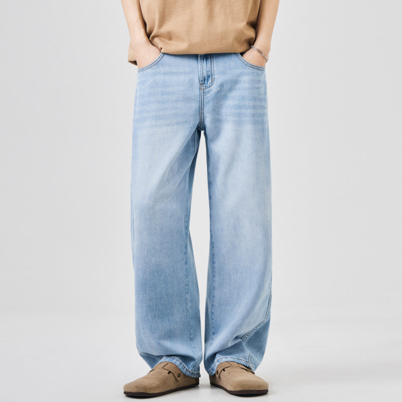 Light Blue Relaxed Wide-Leg Jeans — product image 1